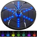 Solar LED Fountain Pump with Sprayer, Color-Changing Lights