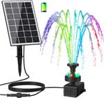 LED Water Fountain Bubbler with Separate Solar Panel