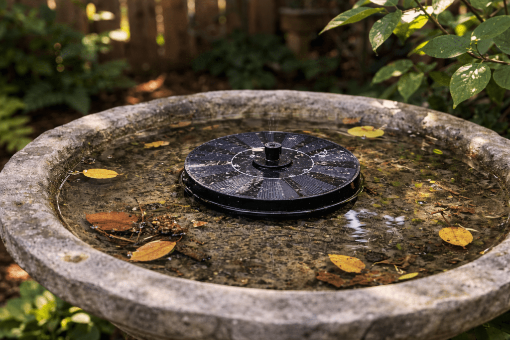 Shady Solar Fountain