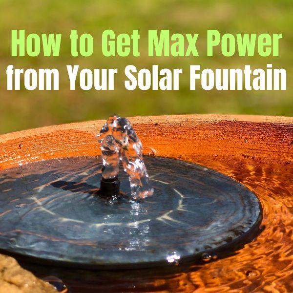How to Position Solar Fountain Panel for Maximum Sun Exposure